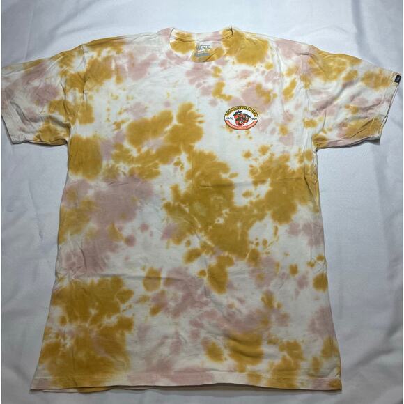 Vans Tie Dye T shirt size Large Mens 2 sided print - Picture 1 of 7